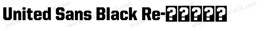 United Sans Black Re字体转换